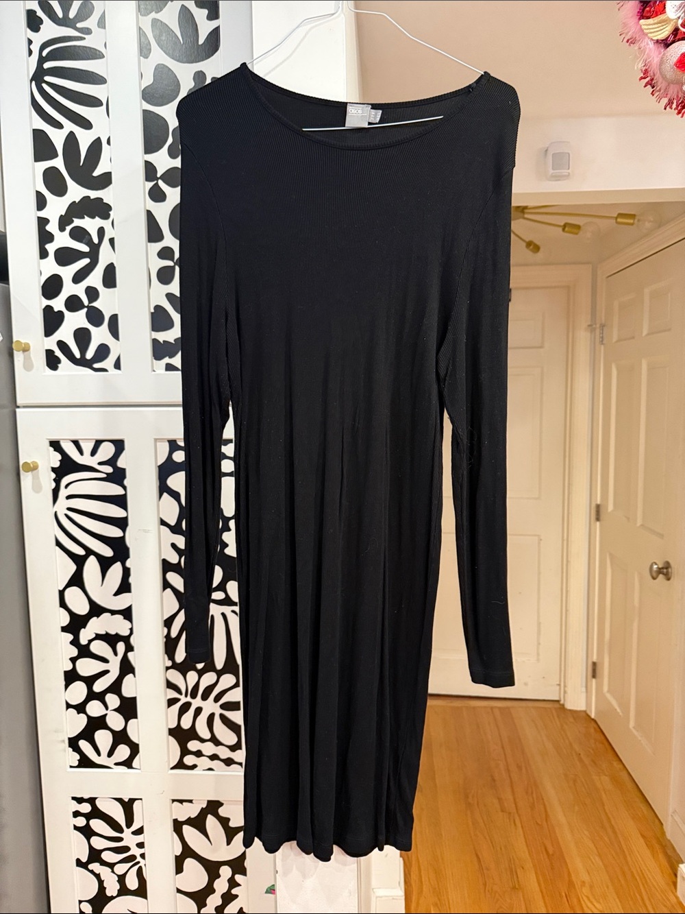 ASOS bodycon Black Long-Sleeve Midi Dress - Classic Women's Dress